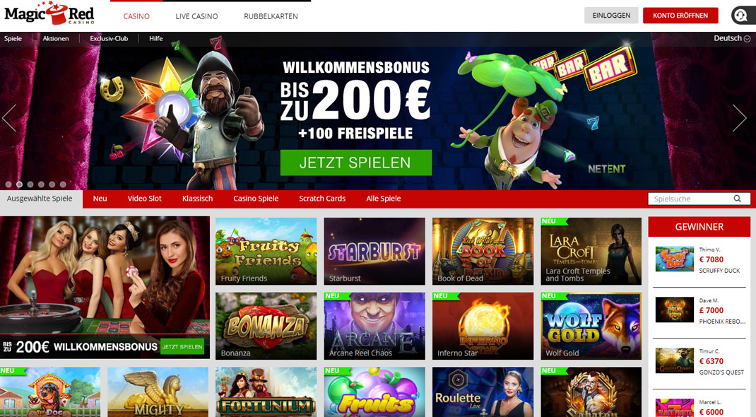 Magic Red Online Casino review