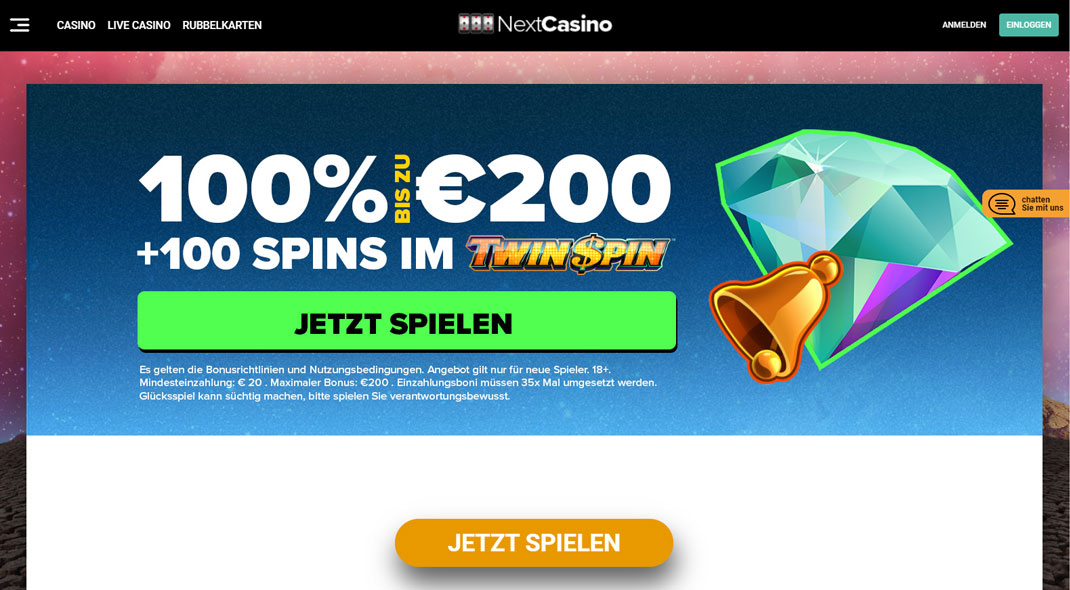 best online casino vegas  Us all No deposit Casinos NextCasino1 printscreen